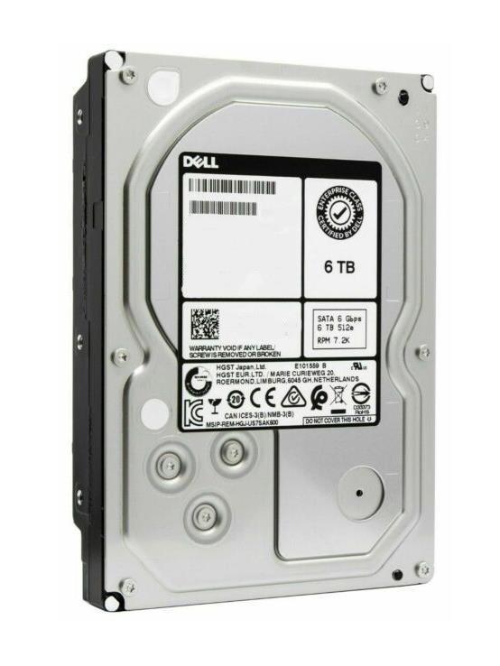 A7749658 Dell 6TB 7200RPM SATA 6Gbps 128MB Cache 3.5-inch Internal Hard Drive
