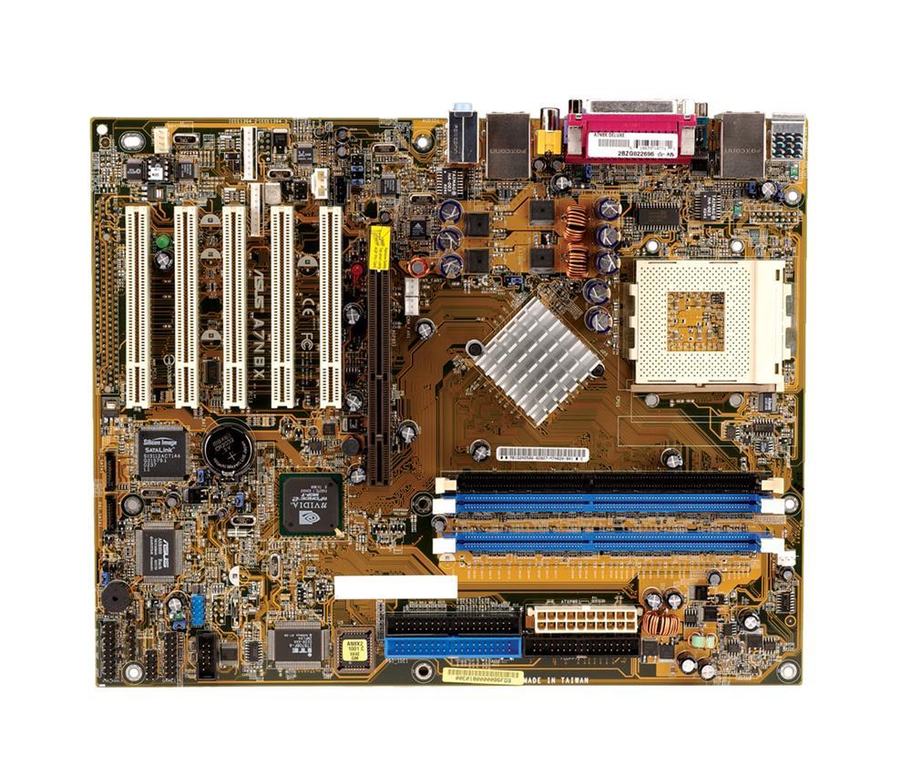 A7N8X-2 ASUS A7N8X Socket A Nvidia nForce2 SPP Chipset AMD Athlon XP/ Athlon/ AMD Duron Processors Support DDR 3x DIMM 2x ATA-133 ATX Motherboard (Refurbished)