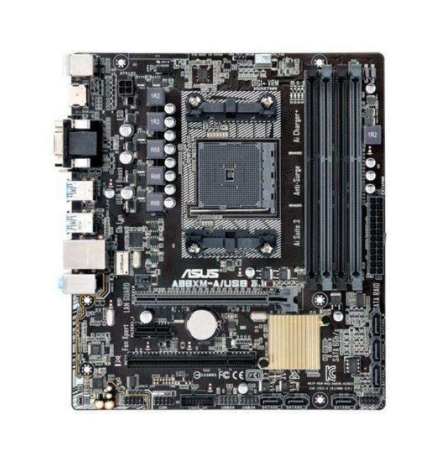 A88XM-A/USB 3.1 ASUS Socket FM2+ AMD A88X Chipset AMD Athlon/ A-Series Processors Support DDR3 4x DIMM 6x SATA 6.0Gb/s Micro-ATX Motherboard (Refurbished)