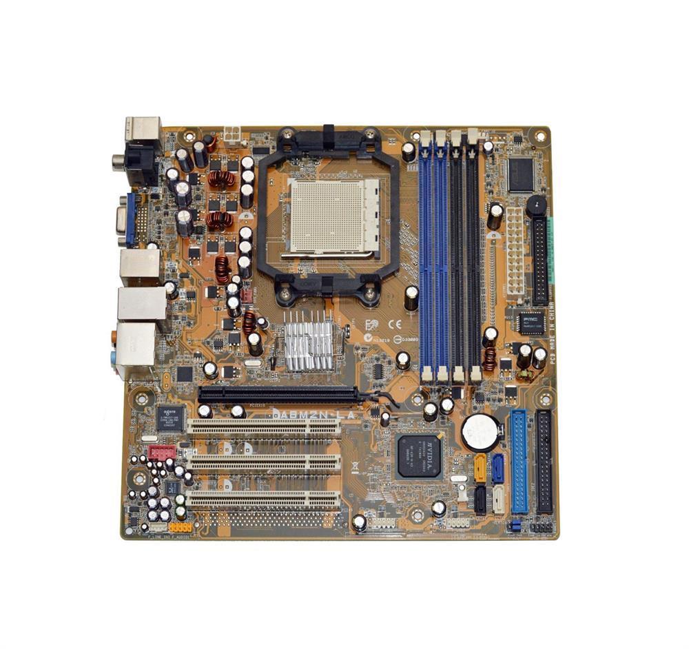 A8M2NLA106G01 ASUS Socket AM2 GeForce 6150 LE Chipset AMD Athlon 64/ AMD Sempron Processors Support DDR2 2x DIMM 4x SATA Micro-ATX Motherboard (Refurbished)