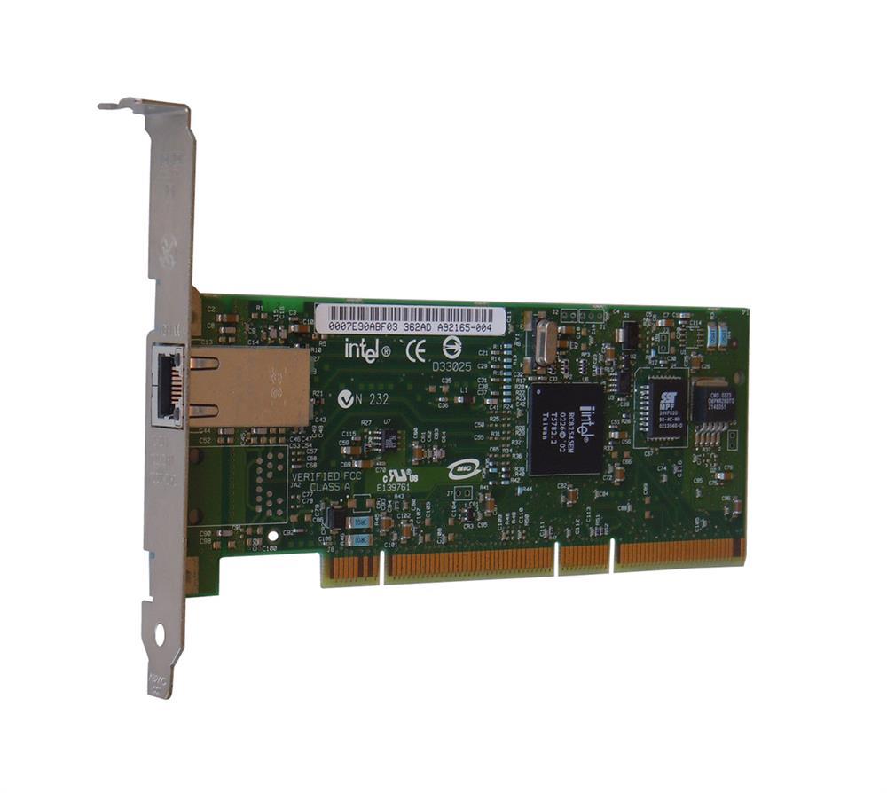 A92165 Intel PRO/1000 MT Single-Port RJ-45 1Gbps 10Base-T/100Base-TX/1000Base-T Gigabit Ethernet PCI-X Server Network Adapter