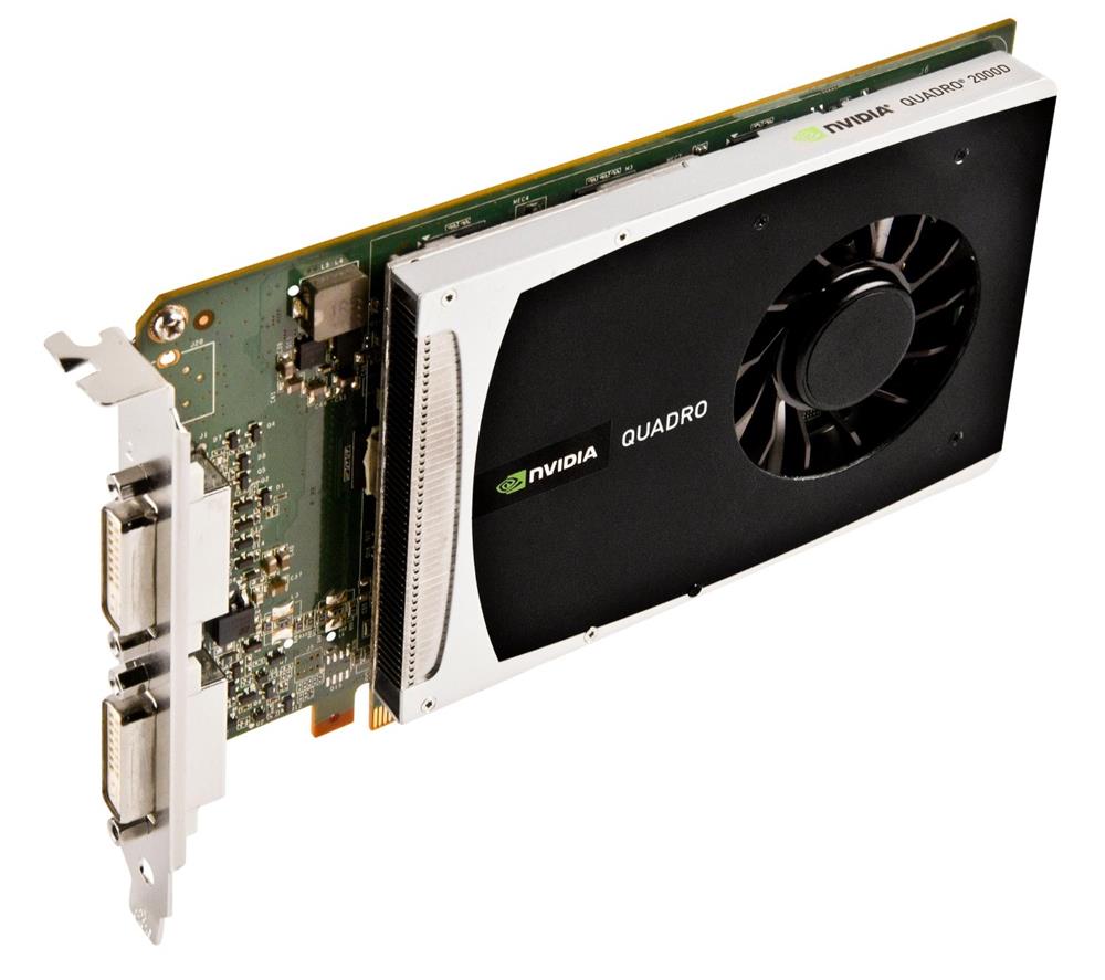 A9C88AA HP Nvidia Quadro 2000D 1GB GDDR5 128-Bit Dual DVI PCI-Express x16 Video Graphics Card