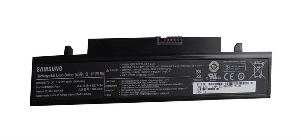 AA-PL1VC6B/E Samsung Notebook Battery 5900 mAh Lithium Ion (Li-Ion) 11.1 V DC (Refurbished)