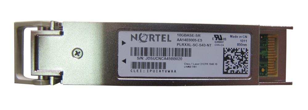 AA1403005-E5 Nortel 10Gbps 10GBase-SR Multi-mode Fiber 300m 850nm Duplex LC Connector XFP Transceiver Module (Refurbished)