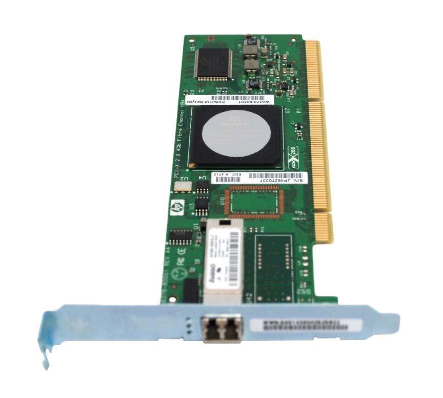 AB378BR HP Single Port 4Gbps Fiber Channel PCI-X 2.0 Host Bus Network Adapter