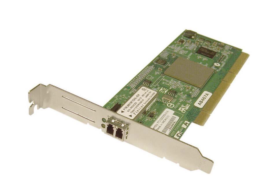 AB467A HP Single-Port LC 2Gbps Fibre Channel PCI-X Host Bus Network Adapter