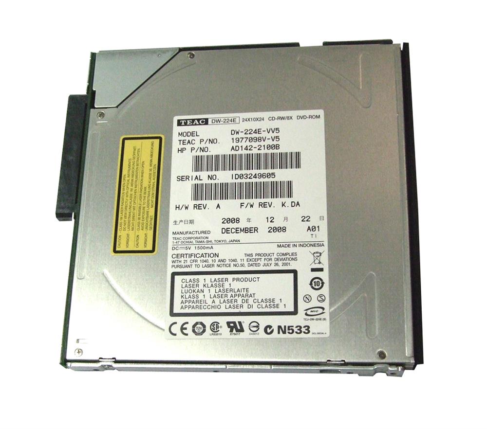 AD142-2100B HP DVD-Rom Drive Slimline 8x