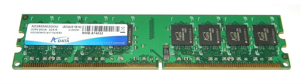 AD2800002GOU-128X8 ADATA 2GB DDR2 PC6400 Memory