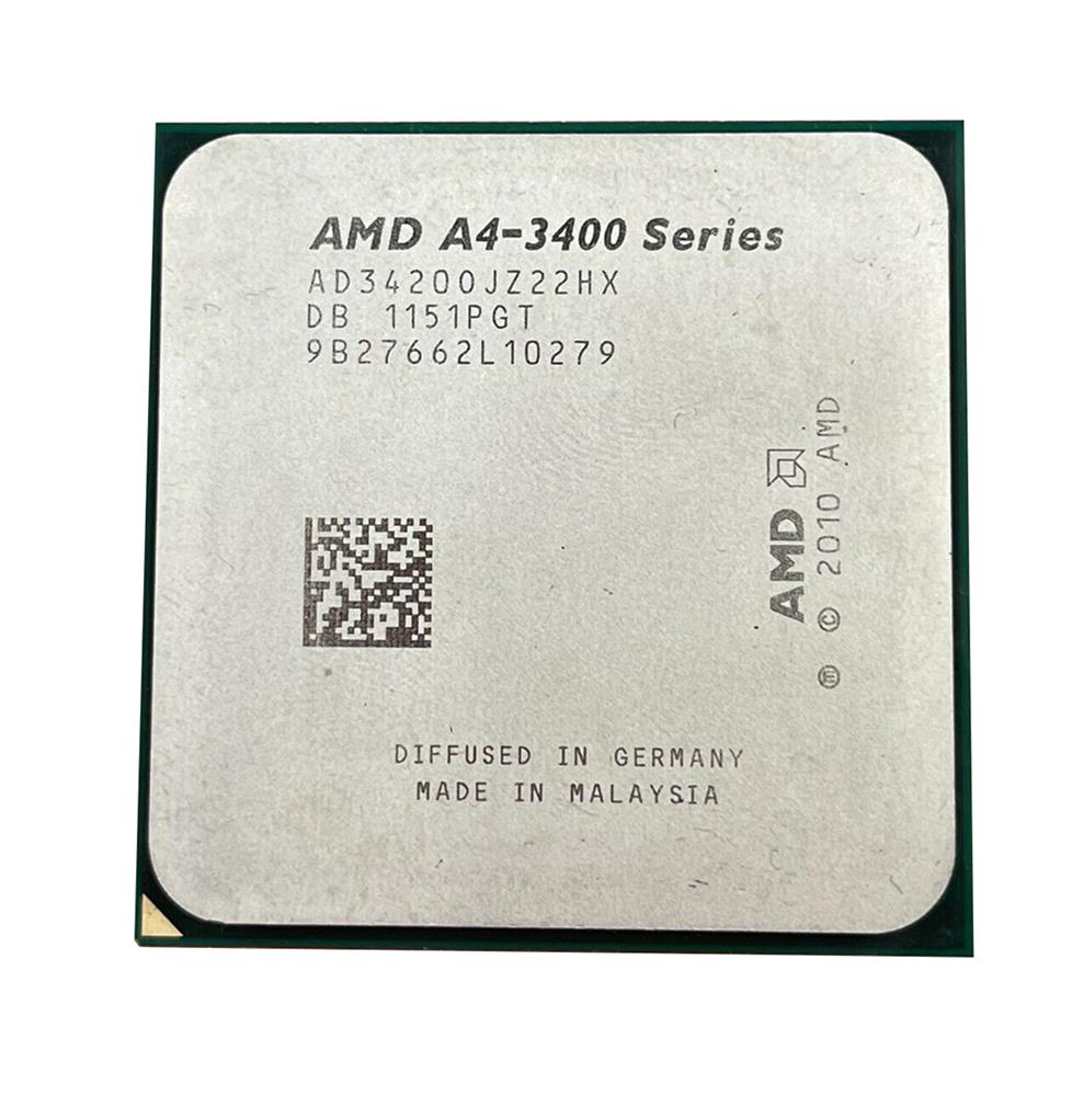AD34200JZ22HX AMD A4-Series A4-3420 Dual-Core 2.80GHz 2x 512KB L2 Cache Socket FM1 Processor