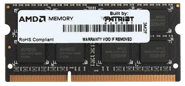 AE38G1601S2-U Patriot Entertainment Edition 8GB PC3-12800 DDR3-1600MHz non-ECC Unbuffered CL11 204-Pin SoDimm Dual Rank Memory Module