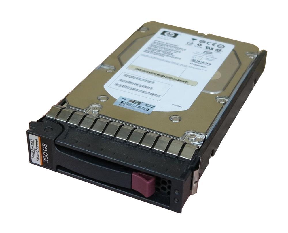 AG690ABNS HP 300GB 15000RPM Fibre Channel 4Gbps Dual Port Hot Swap 3.5-inch Internal Hard Drive for StorageWorks EVA M6412
