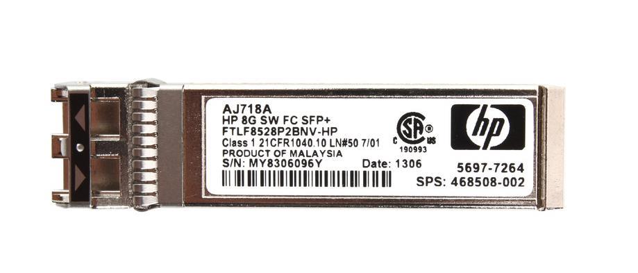 AJ718A#0D1 HP 8Gbps 8GBase-SR Multi-mode Fiber 150m 850nm LC Connector SFP+ Transceiver Module