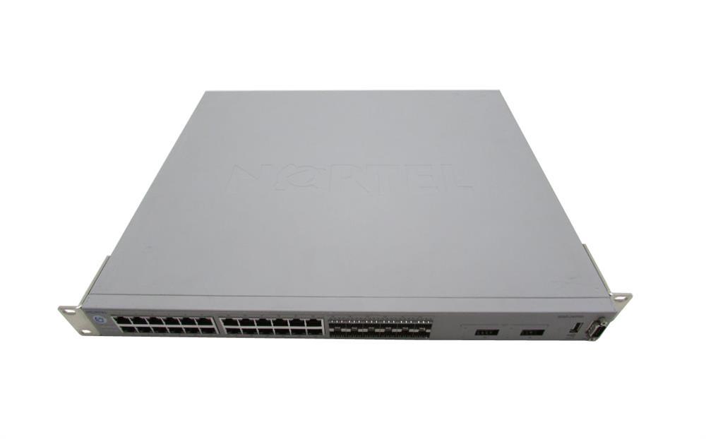 AL1001E07 Nortel BayStack 5530-24TFD 24-Ports SFP 10/100/1000Base-T Stackable Managed Switch with 2x XFP Gigabit Ports (Refurbished)