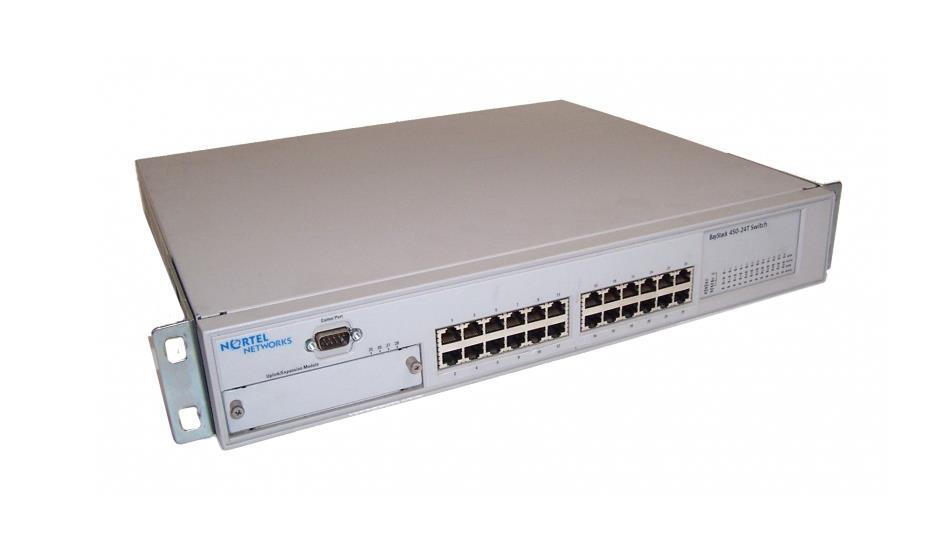 AL2012A20 Nortel Passport 460-24T-PWR 24-Ports RJ-45 10/100Base-TX Power Over Fast Ethernet (PoE) External Switch (Refurbished)