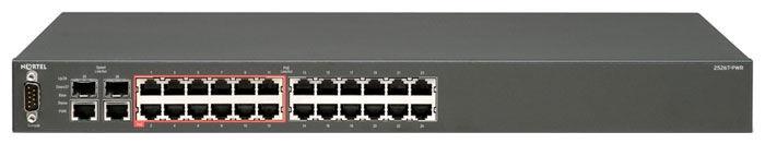 AL2500A11-E6 Nortel Ethernet Routing Switch 2526T with 24-Ports Fast Ethernet 10/100 ports- 2 Combo SFP with Power cord (Refurbished)