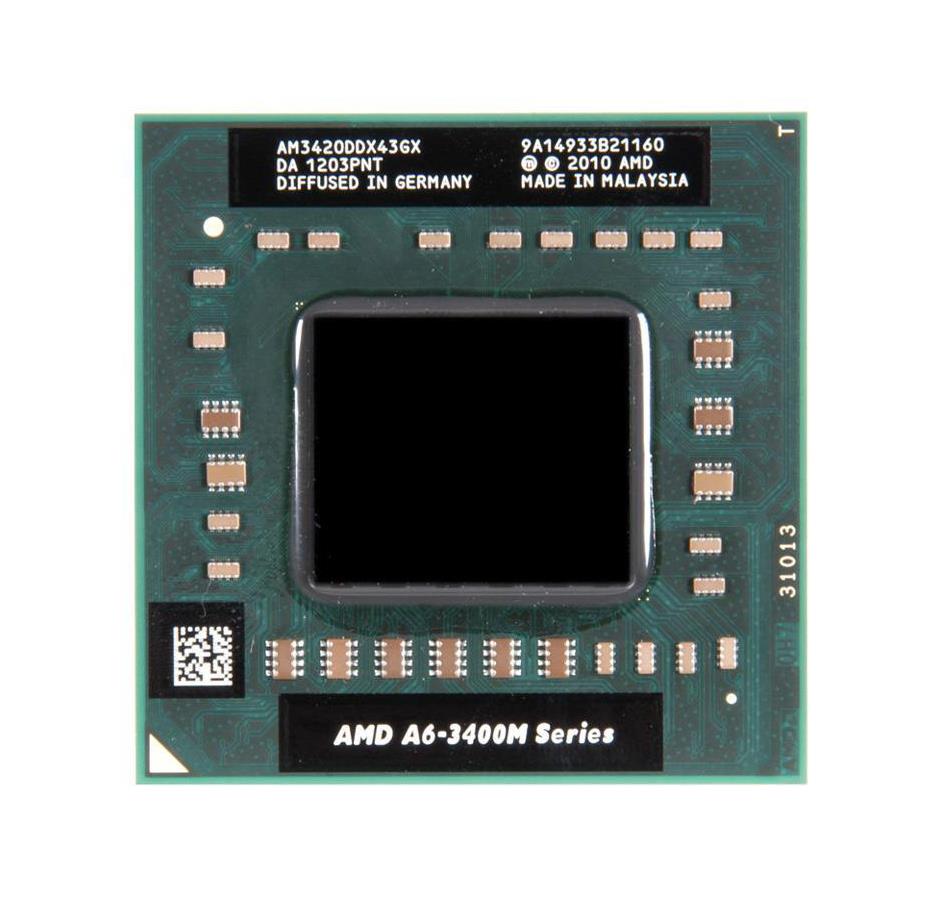 AM3420DDX43GX AMD A6-3420M Quad-Core 1.50GHz 4MB L2 Cache Socket FS1 Processor