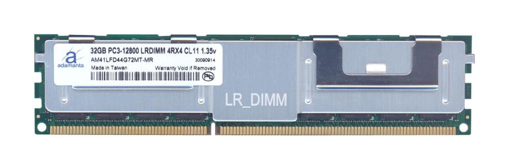AM41RFD44G72MT-MR Adamanta 32GB PC3-12800 DDR3-1600MHz ECC Registered CL11 240-Pin Load Reduced DIMM Quad Rank 1.35V Low Voltage Memory Module