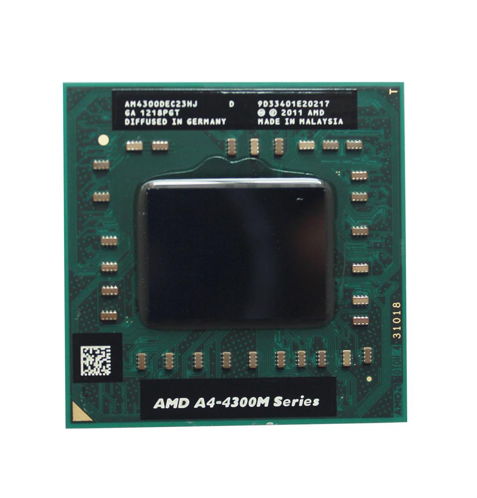 AM4300DEC23HJ AMD A4-3300M Dual-Core 1.90GHz 2MB L2 Cache Socket FS1 Mobile Processor