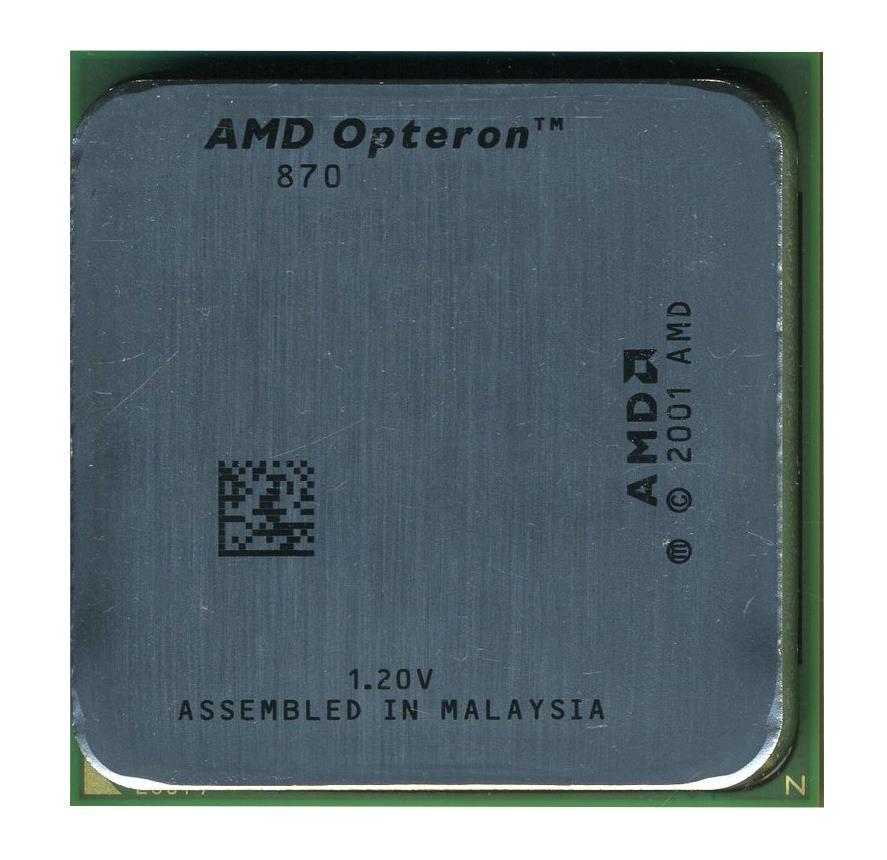 AMDSLOPTERON-870 AMD Opteron 870 Dual Core 2.00GHz 2MB L2 Cache Socket 940 Processor