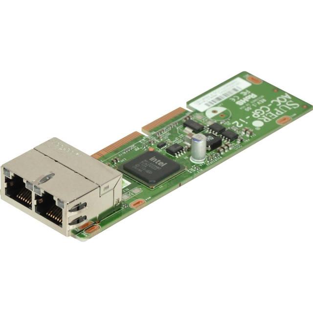 AOC-CGP-I2 SuperMicro Dual-Ports 1Gbps PCI Express 2.1 x4 Gigabit MicroLP Network Adapter