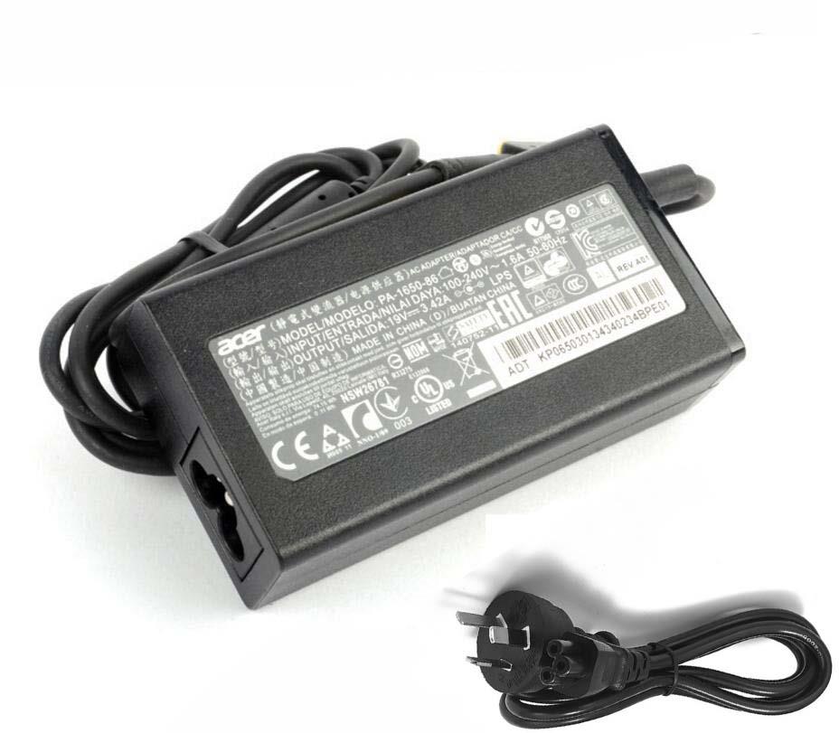 AP.06506.001 Acer 65W 19v 3.42a 3-Pin AC Adapter
