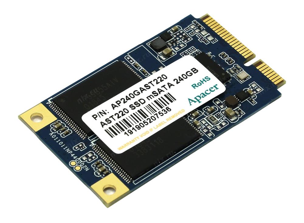 AP240GAST220-1 Apacer 240GB 6Gb/s SATA Triple-Level Cell mSATA Solid State Drive (SSD)