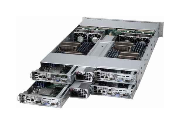 AS-2122TG-H6IBQRF Supermicro A+ Server 2122TG-H6IBQRF Barebone System 2U Rack-mountable AMD 4 Number of Node(s) Socket G34 LGA-1944 2 x Processor Support Black 256GB DDR3 SDRAM DDR3-1866/PC3-15000 Maximum RAM Support 6Gb/s SAS RAID Supported Controller Matrox G200 16 MB Integrated 24 x Total Bays 24 2.5" Bay(s) 1 x Total Expansion Slots Processor Support (Opteron) 2 x 1.62 kW