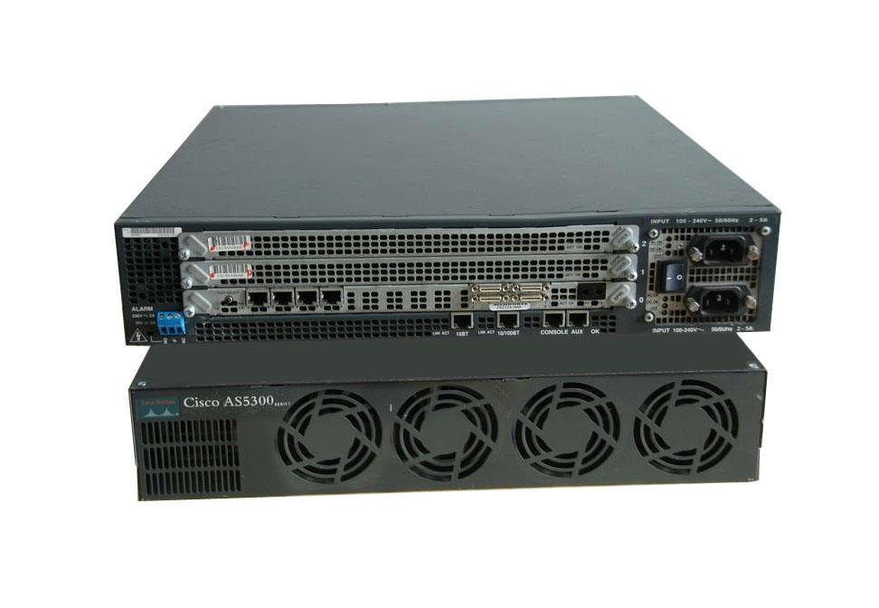 AS53-8CT1 Cisco Universal Access Server Remote Access Server AS5300 OCTAL T1/PRI Plus High Speed Serial Spare (Refurbished)