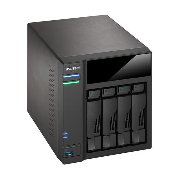 AS6104T ASUS 4-Bay NAS Server with Intel Celeron Braswell Dual-Core Processor & 2GB Dual-Channel Memory (Refurbished)