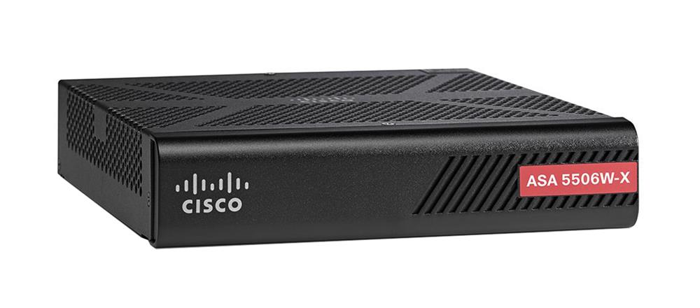 ASA5506W-A-K9 Cisco FirePOWER ASA 5506W-X Network Security/Firewall Threat Protection, Malware Protection 8 Port 1000Base-T Gigabit Ethernet Wireless LAN IEEE 802.11a/b/g/n 3DES, AES USB 8 x RJ-45 Manageable Rack-mountable (Refurbished)