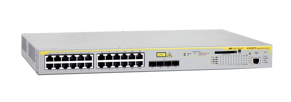 AT-9424T-10 Allied Telesis Layer3 Switch With 24-Ports 10/ 100/ 1000Base-T Ports Plus 4 Combo Sfp Slots unpopulate (Refurbished)