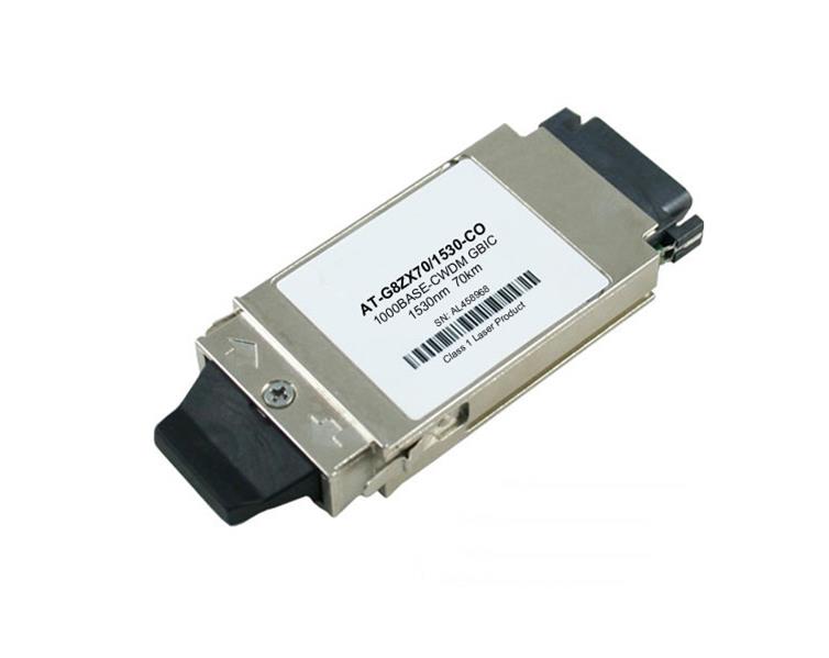 AT-G8ZX70/1530 Allied Telesis 1Gbps 1000Base-CWDM 70km 1530nm SC Connector GBIC Transceiver Module