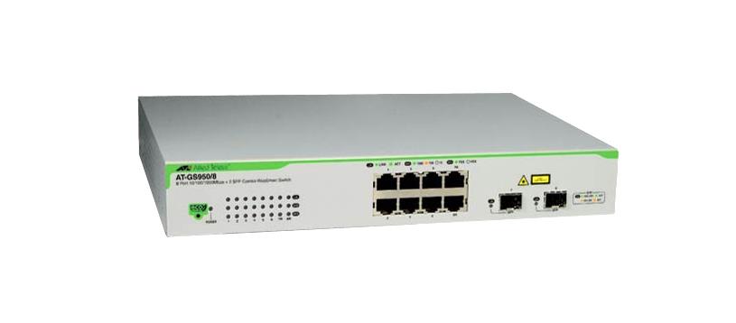 AT-GS950/8 Allied Telesis 8 Port 10/100/1000tx Websmart Switch Wit (Refurbished)