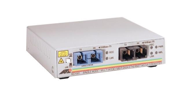 AT-MC1001/3-10 Allied Telesis AT-MC1000 Gigabit Ethernet Media Converter 2x SC Duplex 1000Base-SX Wall-mountable