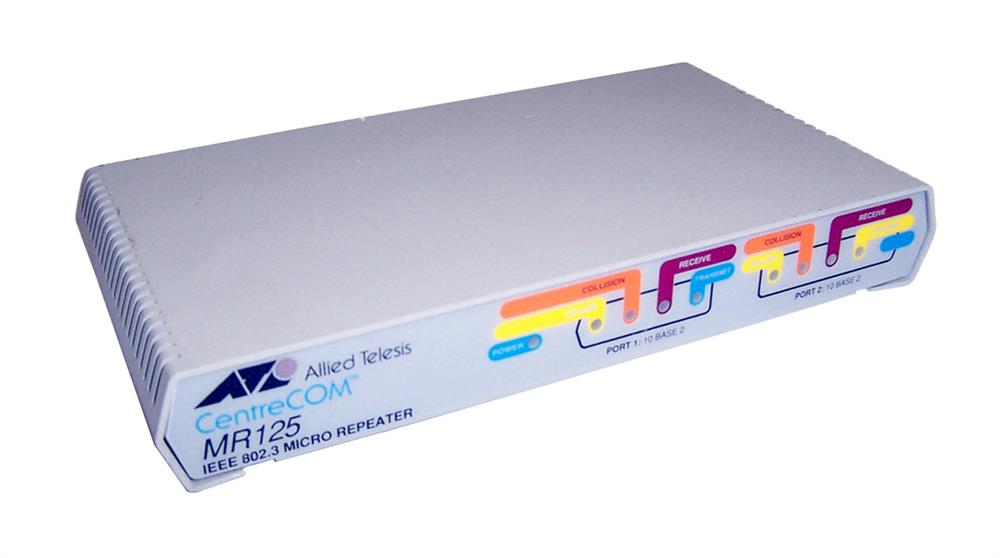 AT-MR125 Allied Telesis 2-Port Micro BNC to BNC2 Ethernet Repeater