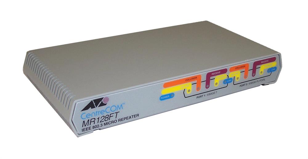 AT-MR128FT Allied Telesis 10Mbps 10Base-T / 10Base-FL/FOIRL Ethernet RJ-45 Connector AUI Transceiver Module