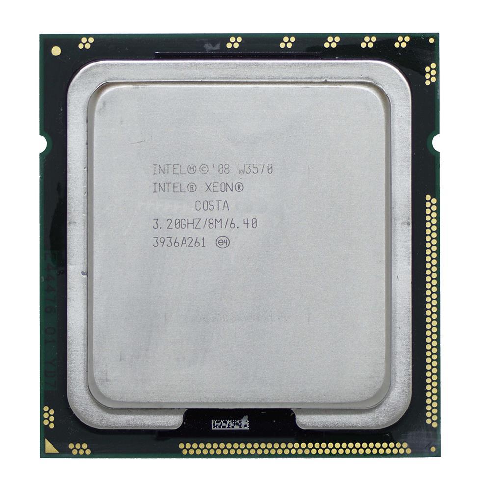AT80601000918AB Intel Xeon W3570 Quad Core 3.20GHz 6.40GT/s QPI 8MB L3 Cache Socket FCLGA1366 Processor