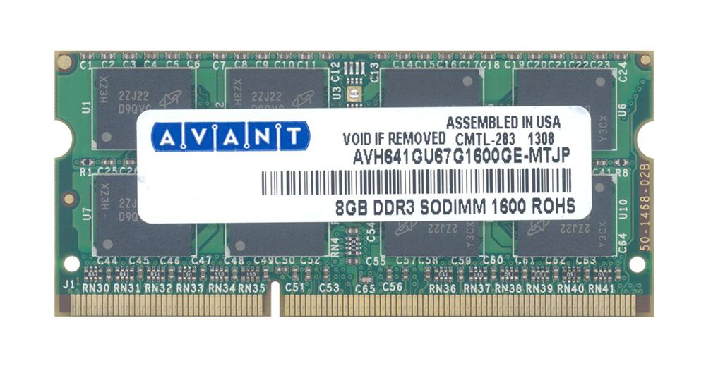 AVH641GU67G1600GE-MTJP Avant 8GB SoDimm PC12800 Memory