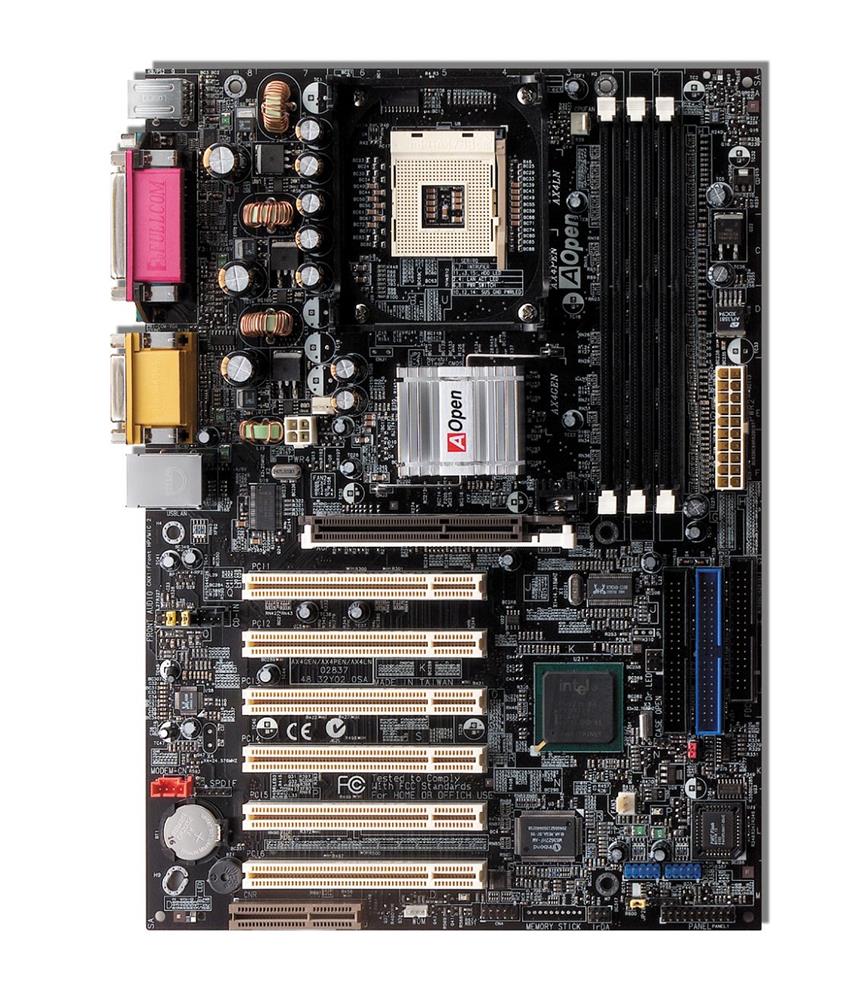 AX4GE-N AOpen Socket 478 Intel 845GE Chipset Intel Pentium 4/ Celeron Processors Support DDR SDRAM Micro-ATX Motherboard (Refurbished)