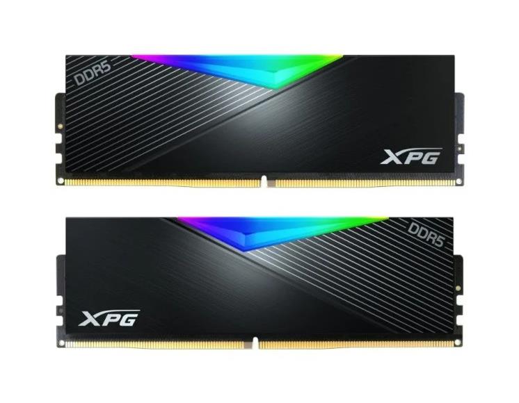 AX5U6000C3016G-DCLARBK Adata XPG Lancer RGB 32GB Kit (2 X 16GB) PC5-48000 DDR5-6000MHz ECC Unbuffered CL30 288-Pin DIMM 1.35V Dual Rank Memory