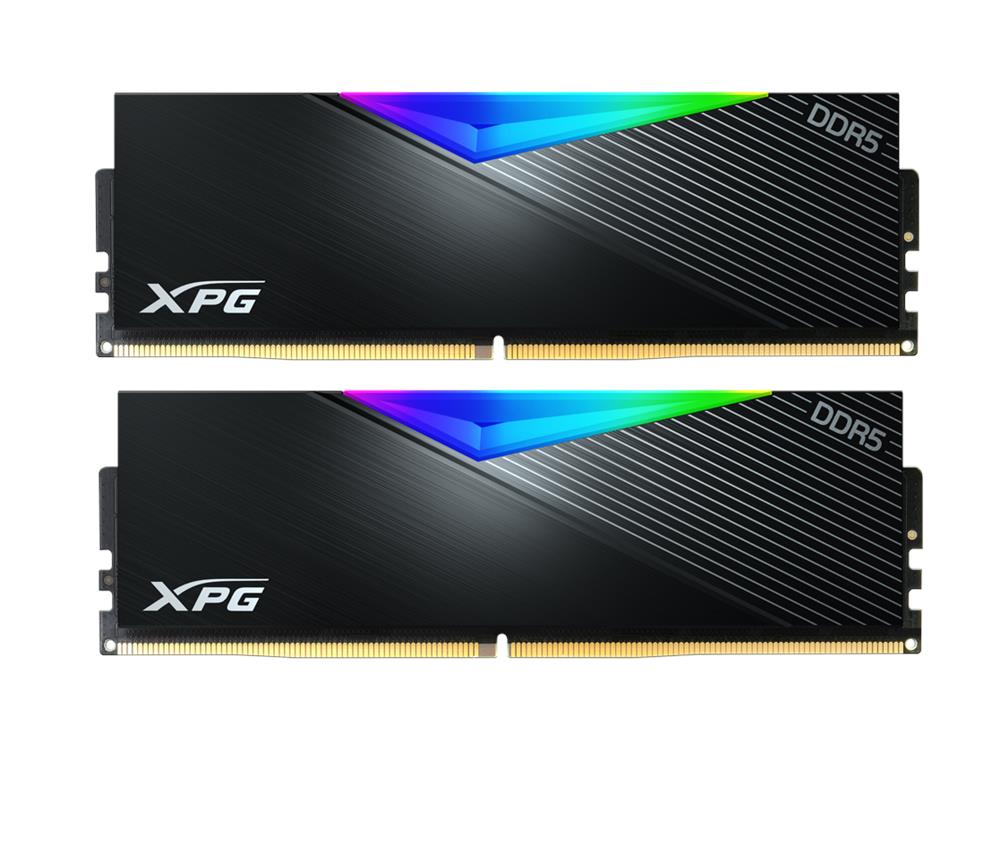 AX5U6000C3032G-DTLABRBK Adata XPG Lancer 64GB Kit (2 X 32GB) PC5-48000 DDR5-6000MHz ECC Unbuffered CL30-32-40 288-Pin DIMM 1.35V Single Rank Memory Module