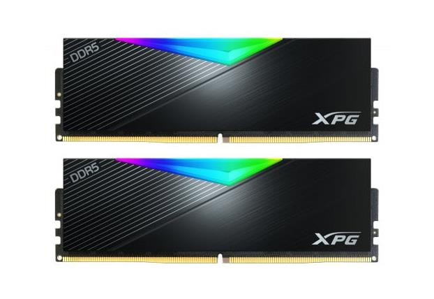 AX5U6400C3232G-DCLARBK Adata XPG Lancer RGB 32GB Kit (2 X 16GB) PC5-51200 DDR5-6400MHz ECC Unbuffered CL-32 288-Pin 1.35V Single Rank Memory Module