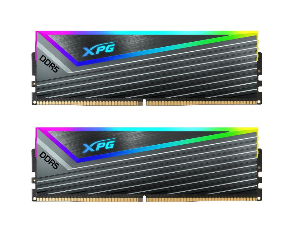 AX5U6400C4016G-DCCARGY Adata XPG Caster 32GB Kit (2 X 16GB) PC5-51200 DDR5-6400MHz Non-ECC Unbuffered CL32-38-39-40 288-Pin DIMM 1.35V Single Rank Memory Module