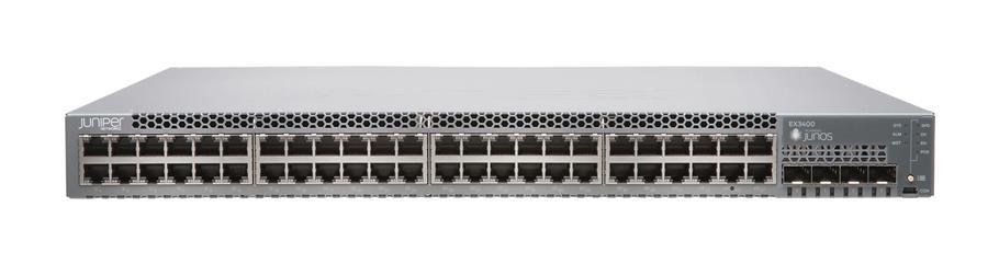 B-EX3400-48T-3C-E Juniper EX3400-48T Ethernet Switch - 48 Ports - Manageable - Gigabit Ethernet - 10/100/1000Base-T - 3 Layer Supported - Modular - Power Supply - Optical Fiber, Twisted Pair - 1U High -  (Refurbished)