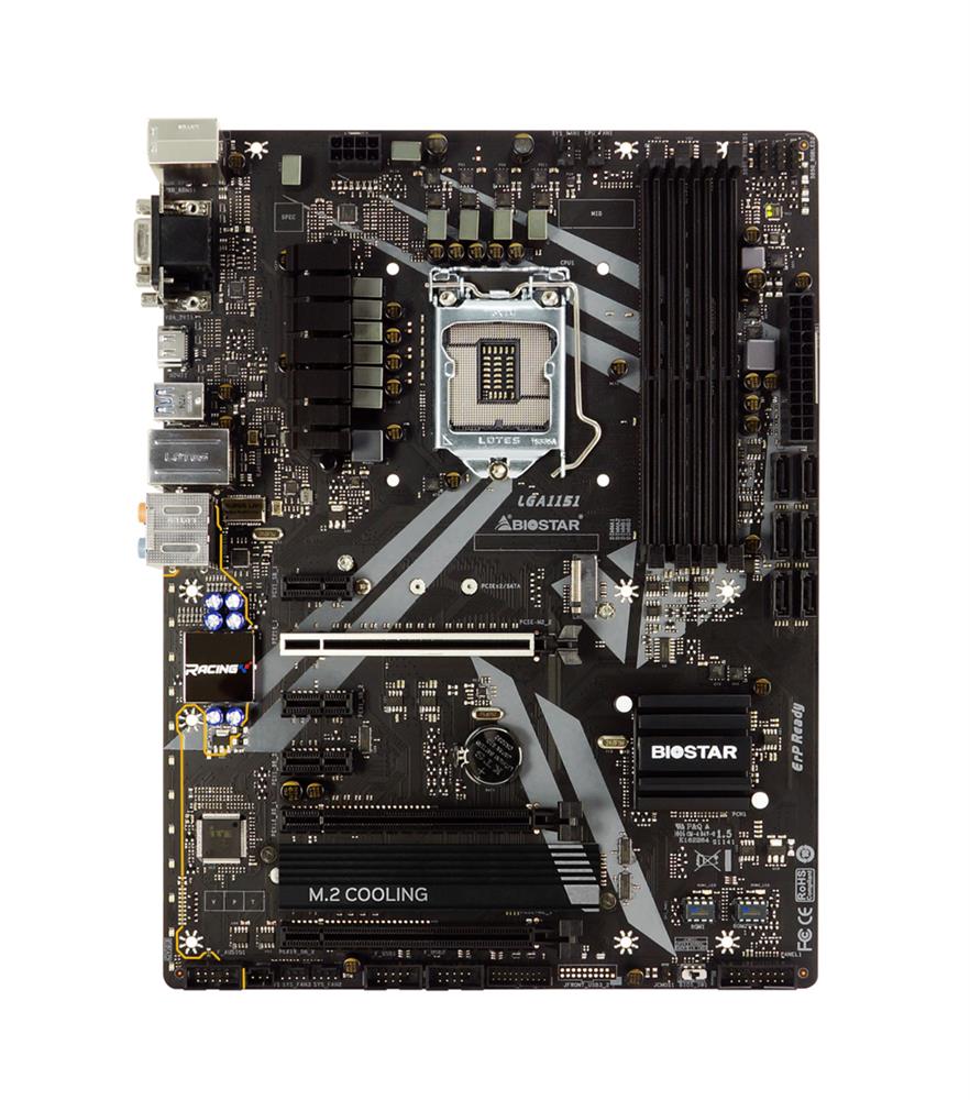 B360GT5S Biostar Socket LGA 1151 Intel B360 Chipset 8th Generation Core i7 / i5 / i3 / Pentium / Celeron Processors Support DDR4 4x DIMM 6x SATA3 6.0Gb/s ATX Motherboard (Refurbished)