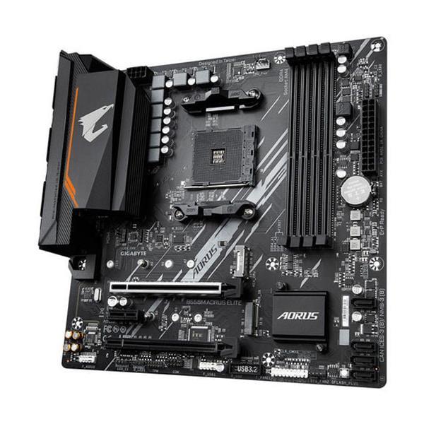 B550M AORUS ELITE (rev. 1.2) Gigabyte B550M AORUS ELITE Socket AM4 AMD B550 Chipset AMD Ryzen 5000 Series/ Ryzen 5000 G-Series/ Ryzen 4000 G-Series And Ryzen 3000 Series Processors Support DDR4 4x DIMM 4x SATA 6.0Gb/s Micro-ATX Motherboard (Refurbished)