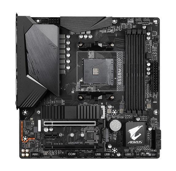B550M AORUS PRO-P rev. 1.0 Gigabyte Socket AM4 AMD B550 Chipset AMD Ryzen 5000 Series/ Ryzen 5000 G-Series/ Ryzen 4000 G-Series And Ryzen 3000 Series Processors Support DDR4 4x DIMM 4x SATA 6.0Gb/s Micro-ATX Motherboard (Refurbished)