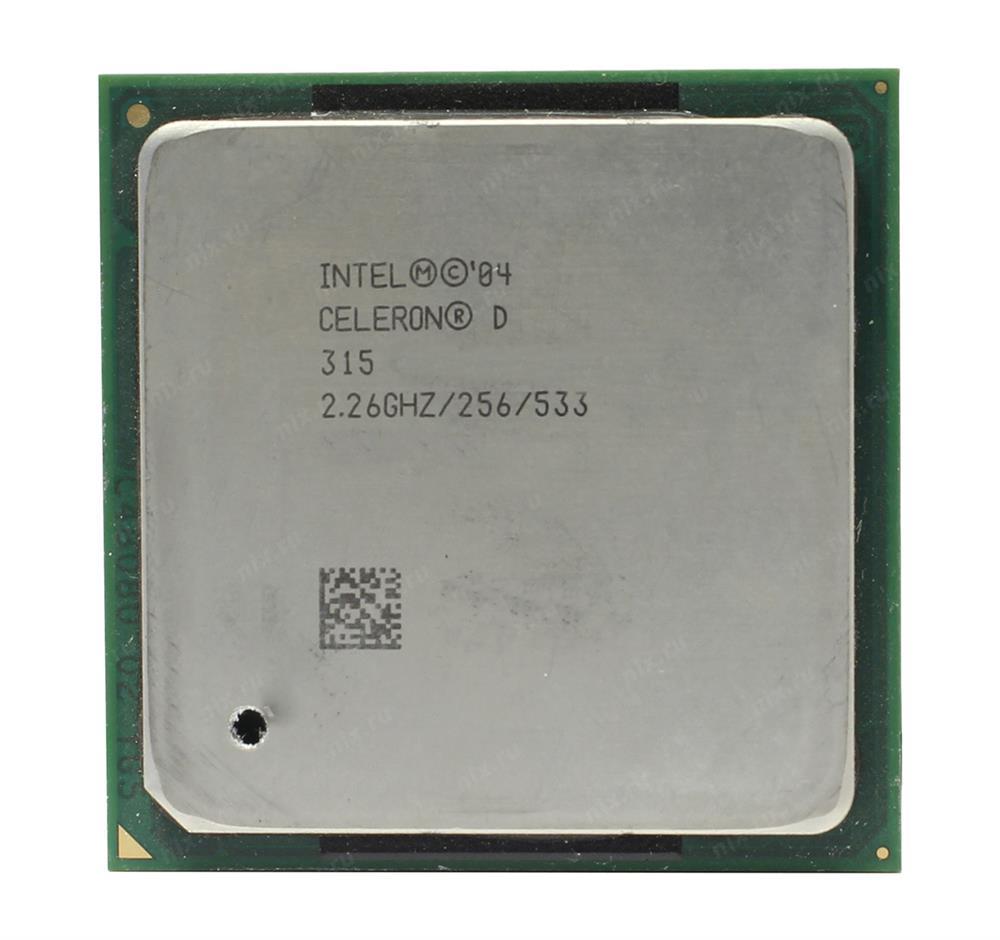 B80546RE051256 Intel Celeron D 315 2.26GHz 533MHz FSB 256KB L2 Cache Socket PPGA478 Desktop Processor