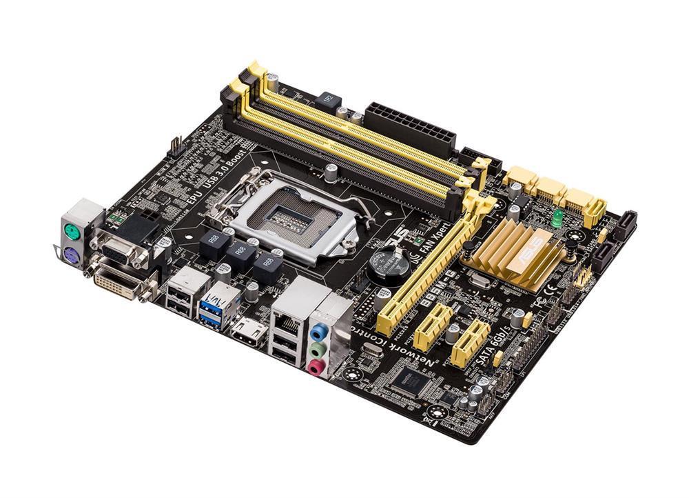 B85MG Intel Motherboard Uatx Socket LGA1150 B85 Express ChIPset 1600MHz DDR3 SATA 6.0 GB/s 8-channel Audio Gigabit Lan Usb 3.0 (Refurbished)