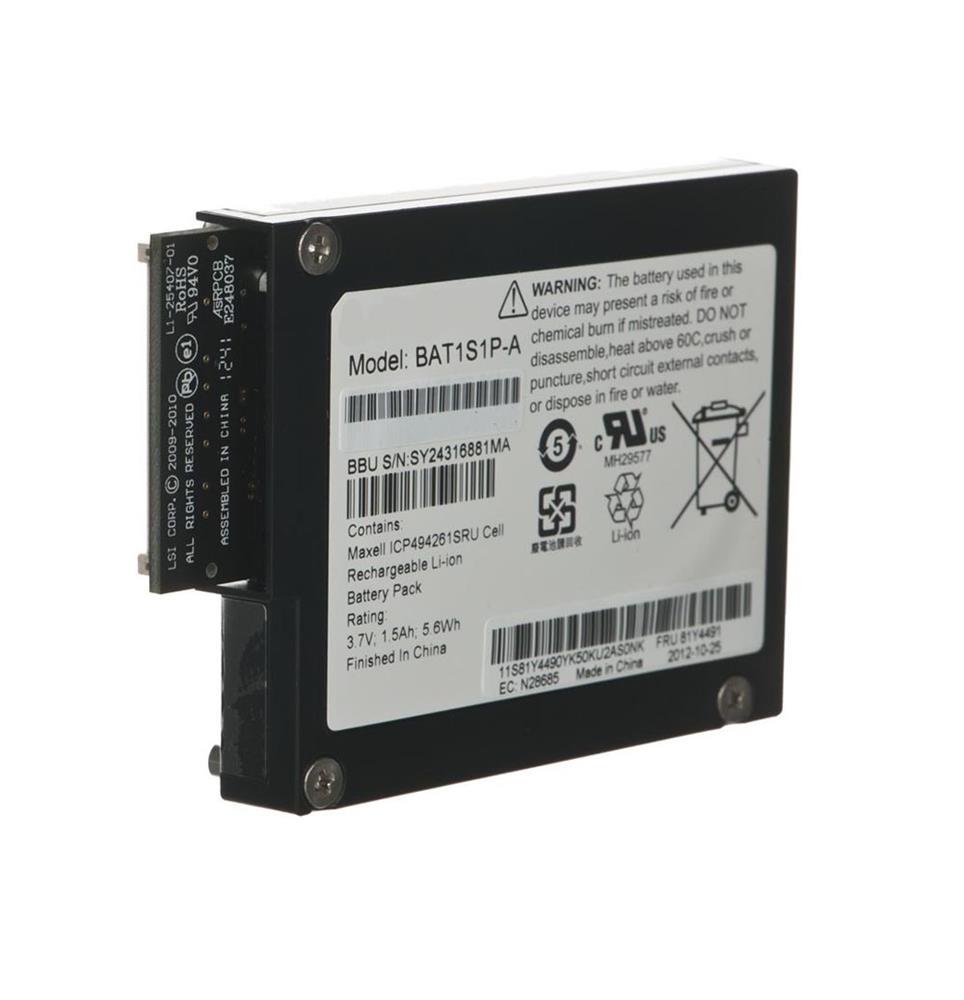 BAT1S1P-A IBM 81y4490 Serveraid M5100 Series Battery Kit for Sy (Refurbished)